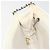 CHANEL Choco Bar Chain Shoulder Bag Lamb Skin White Silver CC - vista 22