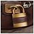 Chloé Chloe Paddington Shoulder Bag Leather Brown Gold Silver - vista 20