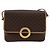 Céline CELINE Macadam Canvas Shoulder Bag PVC Leather Brown Gold - vista 2