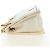 PRADA Chain Shoulder Bag Nylon White Gold - vista 3