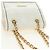 PRADA Chain Shoulder Bag Nylon White Gold - vista 6