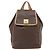 Céline CELINE Macadam Canvas Backpack PVC Leather Brown Gold - vista 13