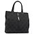 GUCCI GG Canvas Tote Bag Black Silver 002 1064 3444