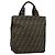 FENDI Zucca Canvas Handtasche Schwarz Braun