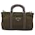 PRADA Hand Bag Nylon 2way Khaki Silver - vista 13