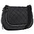 CHANEL Matelasse Shoulder Bag Coated Canvas Black Silver CC