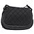CHANEL Matelasse Shoulder Bag Coated Canvas Black Silver CC - vista 2
