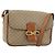 Céline CELINE Macadam Canvas Shoulder Bag PVC Beige Gold