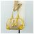 PRADA Handtasche Canvas Leder Beige Gelb Silber - Ansicht 27