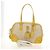 PRADA Handtasche Canvas Leder Beige Gelb Silber - Ansicht 28