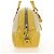 PRADA Handtasche Canvas Leder Beige Gelb Silber - Ansicht 5