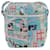 PRADA Comic Print Shoulder Bag Leather White Silver - vista 13