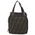 FENDI Zucca Canvas Hand Bag Black Brown - vista 2