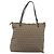 FENDI Zucchino Canvas Hand Bag Beige Silver - vista 3