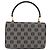 LOEWE Anagram Hand Bag PVC Gray Gold - vista 2