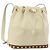 SAINT LAURENT Shoulder Bag Leather Ivory Gold