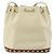 SAINT LAURENT Shoulder Bag Leather Ivory Gold - vista 3
