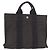Hermès HERMES Her Line Hand Bag Canvas Black Silver