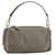 PRADA Hand pouch Satin Gray Silver