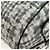 CHANEL Camelia 2.55 Chain Shoulder Bag Wool Tweed White Black CC - vista 15