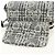 CHANEL Camelia 2.55 Chain Shoulder Bag Wool Tweed White Black CC - vista 16