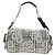 CHANEL Camelia 2.55 Chain Shoulder Bag Wool Tweed White Black CC - vista 3