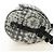 CHANEL Camelia 2.55 Chain Shoulder Bag Wool Tweed White Black CC - vista 5