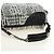 CHANEL Camelia 2.55 Chain Shoulder Bag Wool Tweed White Black CC - vista 7