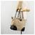 PRADA Plastic Chain Tote Bag Canvas Beige Silver - vista 22