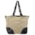 PRADA Plastic Chain Tote Bag Canvas Beige Silver - vista 3