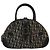 Christian Dior Trotter Canvas Double Saddle Hand Bag Black Silver - vista 2