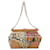 PRADA Chain Shoulder Bag Canvas Brown Gold - vista 3
