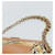 PRADA Chain Shoulder Bag Canvas Brown Gold - vista 8