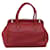 PRADA Hand Bag Leather Red Silver - vista 3