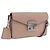 PRADA Shoulder Bag Saffiano leather Beige Silver