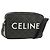 Céline CELINE Triomphe Medium Messenger Bag Shoulder Bag PVC Black Gold