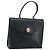 Christian Dior Hand Bag Leather Navy Gold