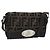 FENDI Zucca Canvas Shoulder Bag Black Brown Silver