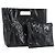 CHANEL Hand Bag Patent leather Black Silver CC