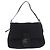 FENDI Mamma Baguette Shoulder Bag Wool Navy Silver - vista 2