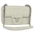 PRADA Gathered Chain Shoulder Bag Leather White Silver