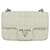 PRADA Gathered Chain Shoulder Bag Leather White Silver - vista 13
