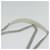 PRADA Gathered Chain Shoulder Bag Leather White Silver - vista 14