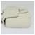 PRADA Gathered Chain Shoulder Bag Leather White Silver - vista 3