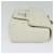 PRADA Gathered Chain Shoulder Bag Leather White Silver - vista 4
