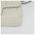 PRADA Gathered Chain Shoulder Bag Leather White Silver - vista 9