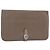Hermès HERMES Dogon Duo GM Wallet Leather Gray