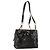CHANEL Chain Tote Bag Patent Leather Black Gold CC