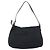 FENDI Mamma Baguette Shoulder Bag Cotton Jersey Black Silver - vista 2