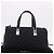 CHANEL Choco Bar Hand Bag Nylon Black Silver CC - view 12